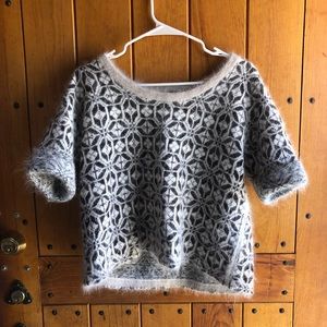 French Connection Intarsia Angora Sweater